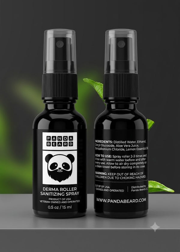 Panda Beard Derma Roller Sanitizing Spray