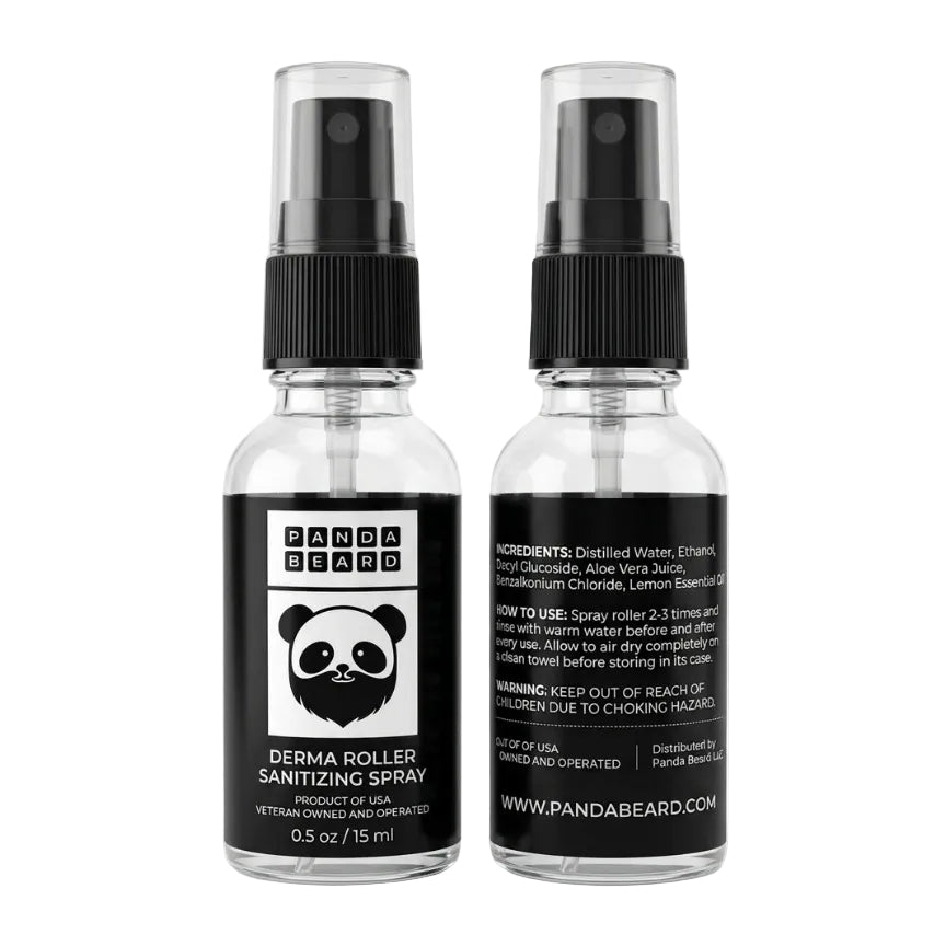 Panda Beard Derma Roller Sanitizing Spray